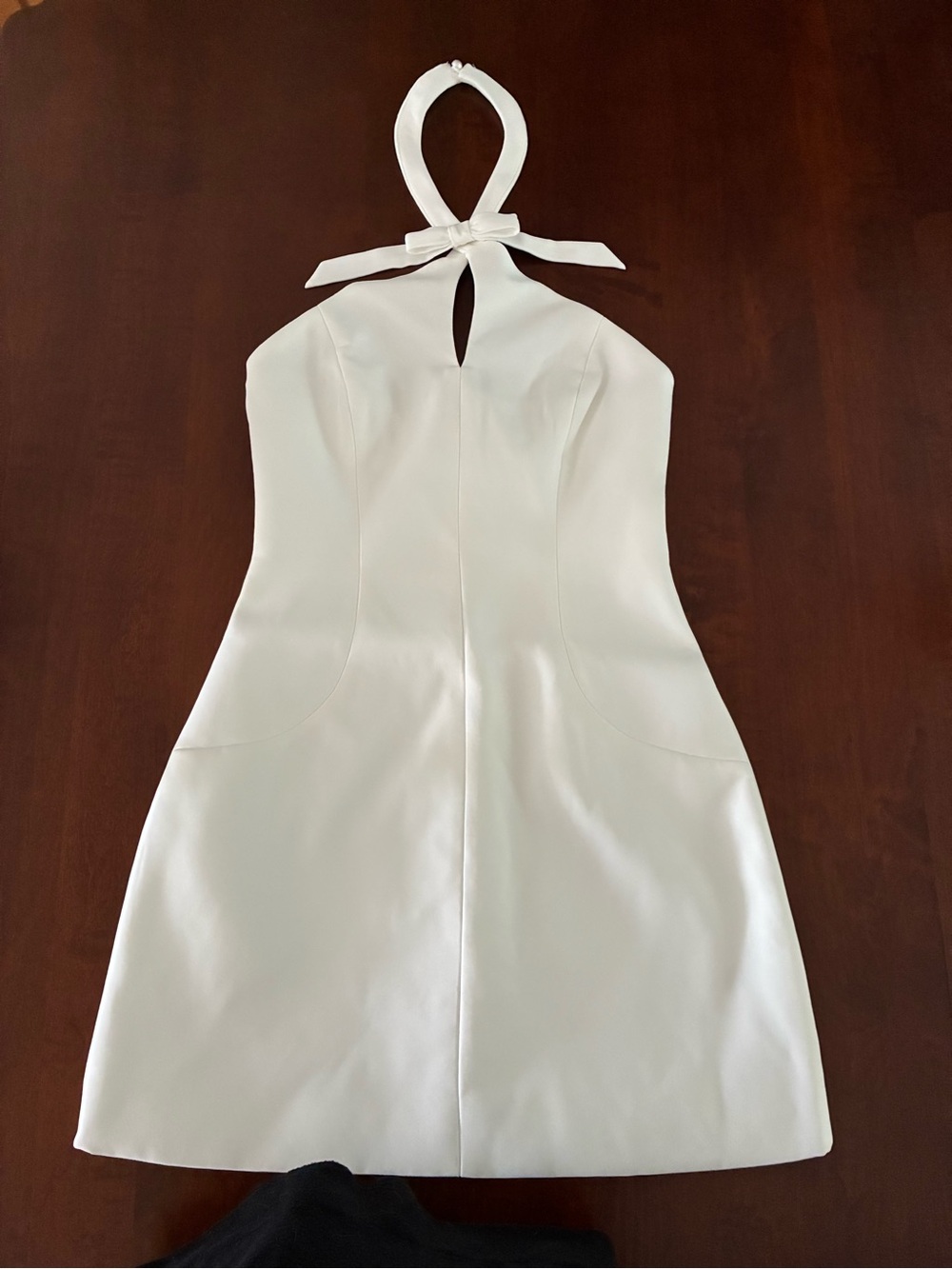 MESHKI FREYA Halter Bow Mini Dress Ivory Size XXS ~ New w/Tags